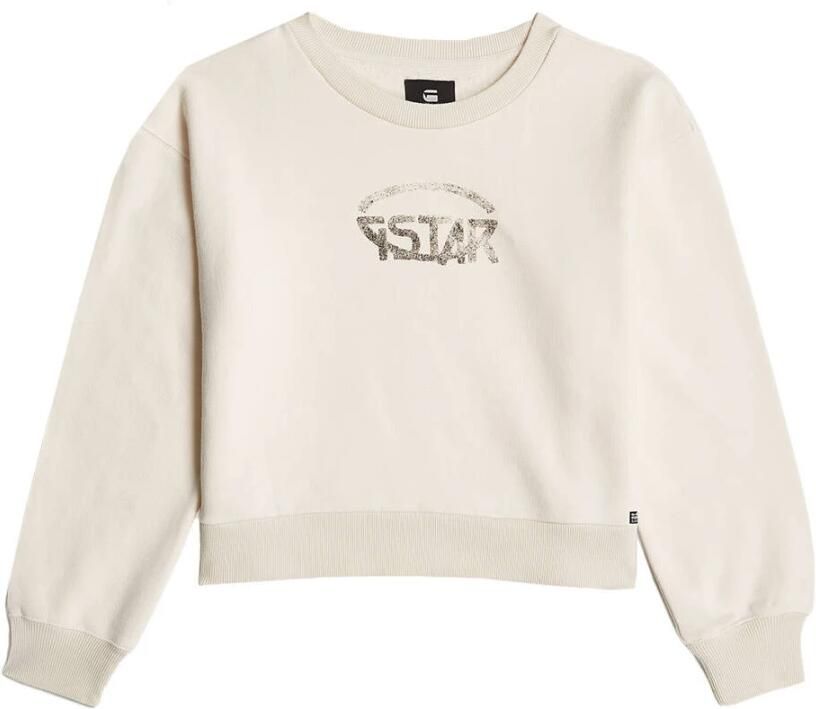 G-Star Logo Loose Sweater voor Vrouwen White Dames - Foto 10
