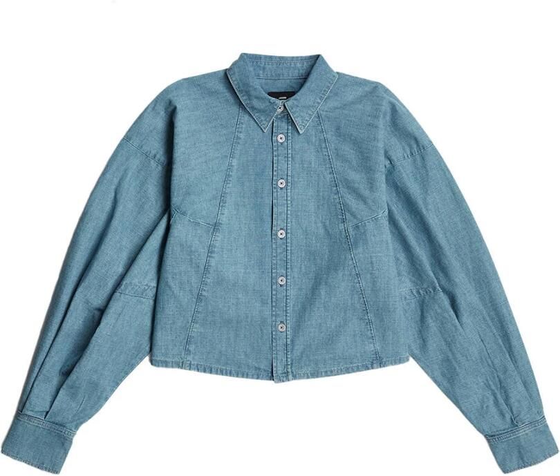 G-Star Macro Balloon Shirt Lange Mouw Blue Dames - Foto 4