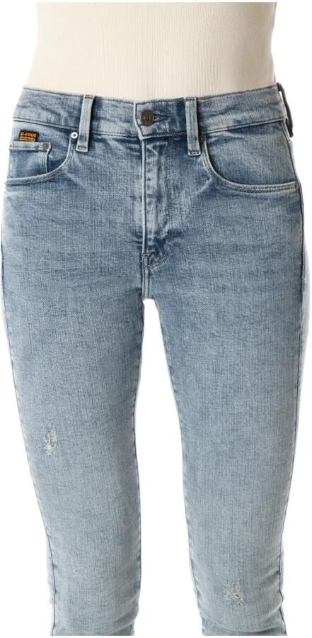 G-Star Mid Waist Skinny Fit Jeans Blue Dames - Foto 8
