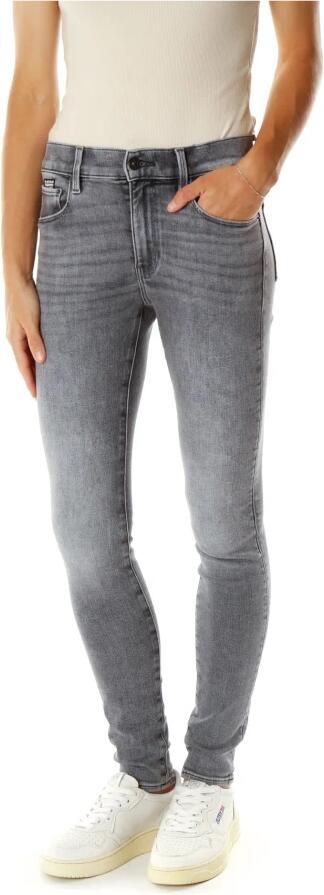 G-Star Mid Waist Skinny Fit Jeans Gray Dames - Foto 4