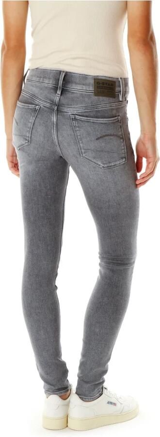 G-Star Mid Waist Skinny Fit Jeans Gray Dames - Foto 2