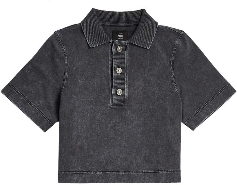 G-Star Overdyed Polo Sweatshirt voor Vrouwen Black Dames - Foto 4