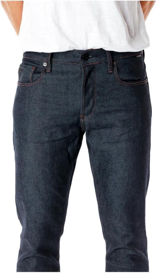 G-Star RAW Premium 3301 Slim Selvedge Jeans Donkerblauw Heren