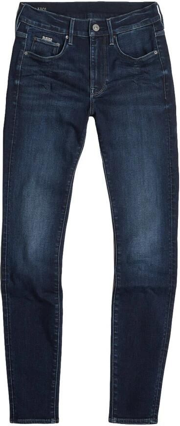 G-Star RAW 3301 Skinny Jeans Donkerblauw Dames - Foto 15