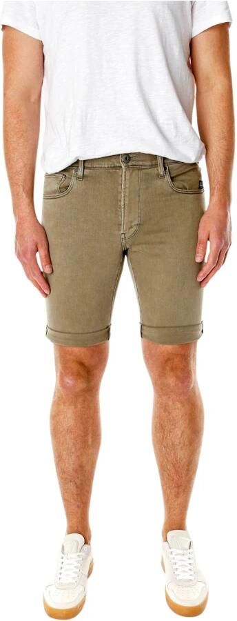G-Star RAW 3301 Slim Denim Short Groen Heren - Foto 10