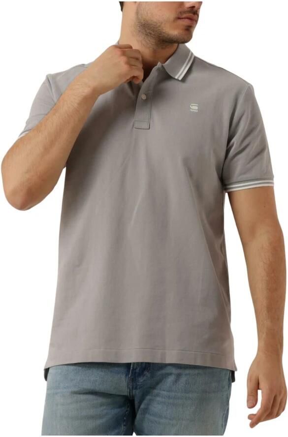 G-STAR RAW Heren Polo's & T-shirts Dunda Slim Stripe Polo S s Lichtgrijs - Foto 9