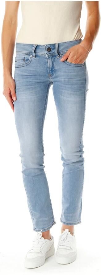 G-Star RAW Straight jeans Midge 5-pocketsmodel met markante stiknaden - Foto 14