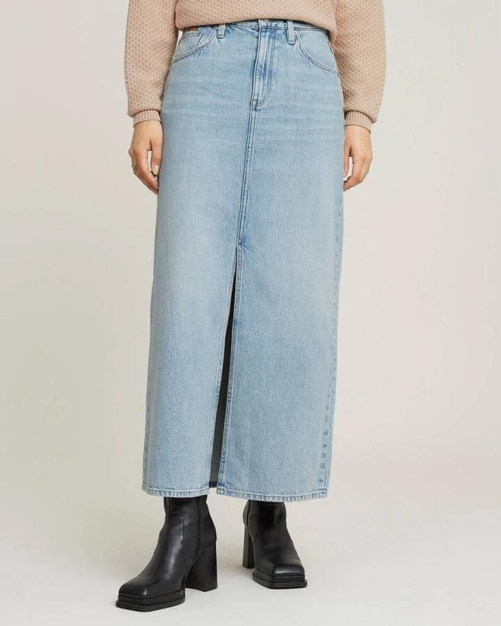 G-Star RAW Viktoria Lange Rok Lichtblauw Dames - Foto 8