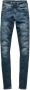 G-Star Raw Super skinny fit jeans met viscose model 'Lynn' - Thumbnail 3