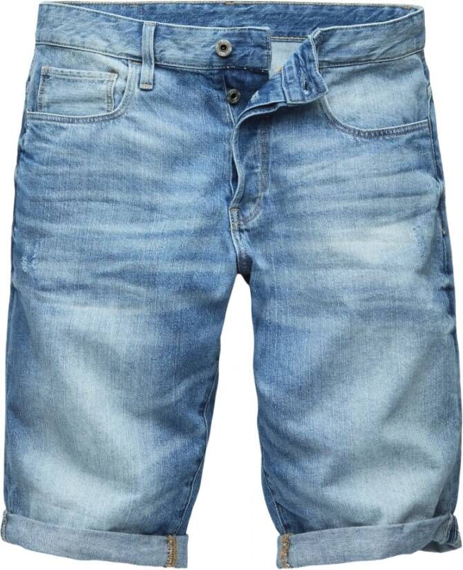 G-Star Korte 3301 Jeans Blauw Heren