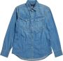 G-Star Overhemd- GS Slim FIT Denim Shirt Blauw Heren - Thumbnail 1