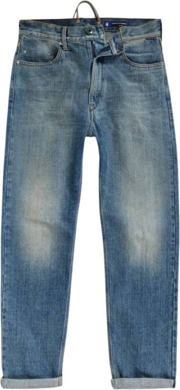G-Star RAW Type 49 Relaxed Straight Selvedge Jeans Midden blauw Heren