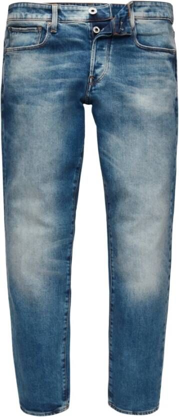 G-Star Rechte taps toelopende jeans 3301 Blauw Heren
