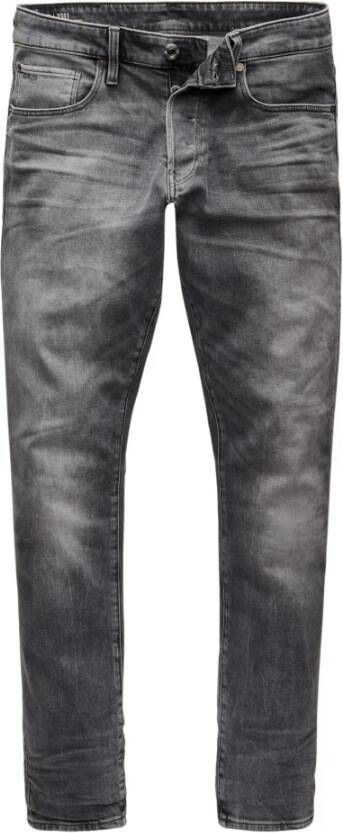 G-Star Rechte taps toelopende jeans 3301 Grijs Heren