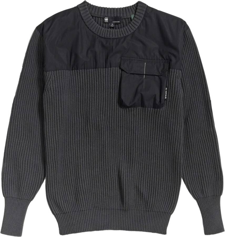 G-STAR RAW Heren Truien & Vesten Army R Knit Grijs - Foto 6