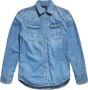 G-Star RAW Unisex 3301 Slim Shirt Midden blauw Heren - Thumbnail 7