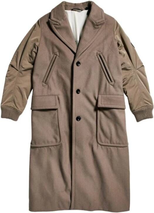 G-Star Single-Breasted Coats Bruin Dames