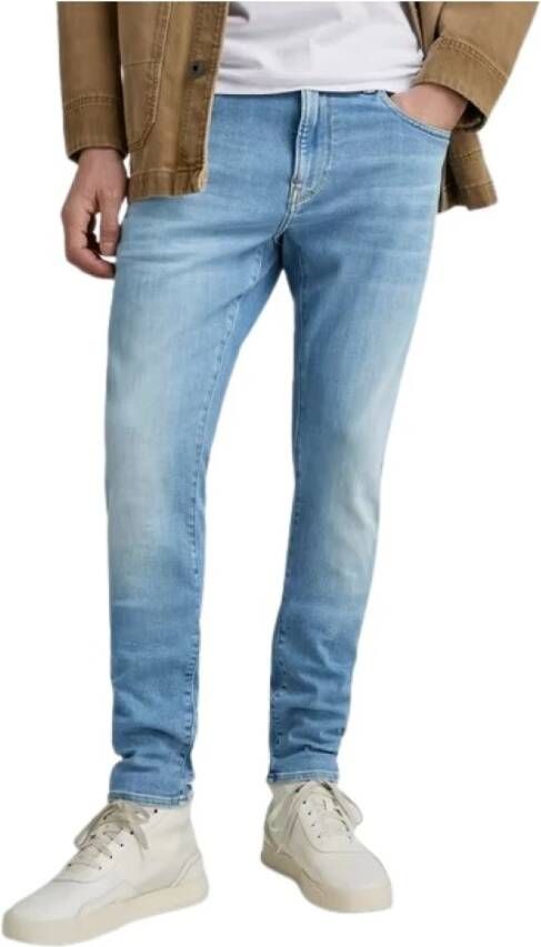 G-Star Skinny Jeans Blauw Heren
