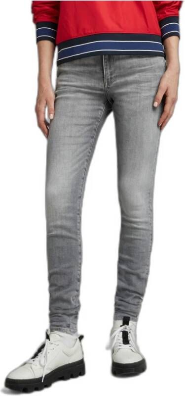 G-Star RAW Lhana Skinny high waist skinny jeans met biologisch katoen un faded glacier grey - Foto 11