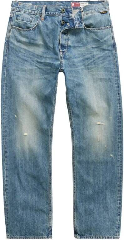 G-Star Straight Jeans Blauw Heren