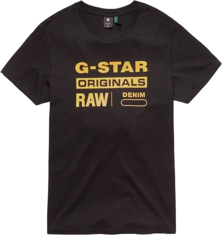 G-Star T-shirt Graphic 8 Zwart Heren