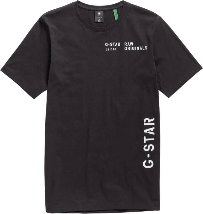 G-Star T-shirt-gs multi stencil Zwart Heren