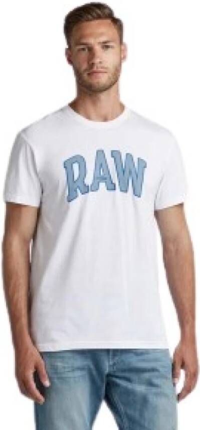 G-Star RAW University Grafisch T-shirt White Heren