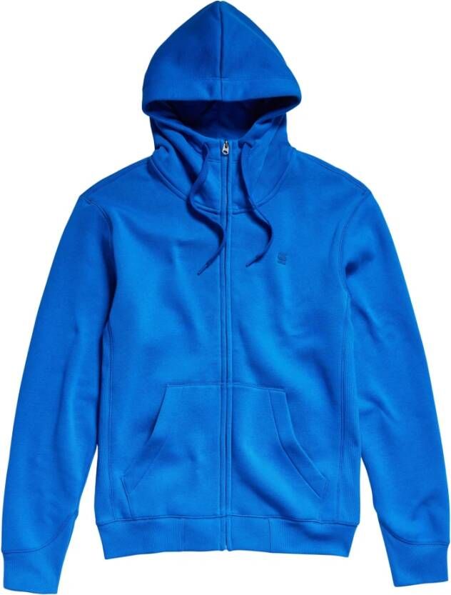 G-Star Vest- gs premium core hoodie zip zweet Blauw Heren
