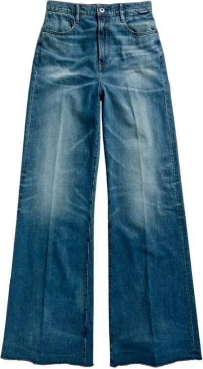 G-Star Wide Jeans Blauw Heren