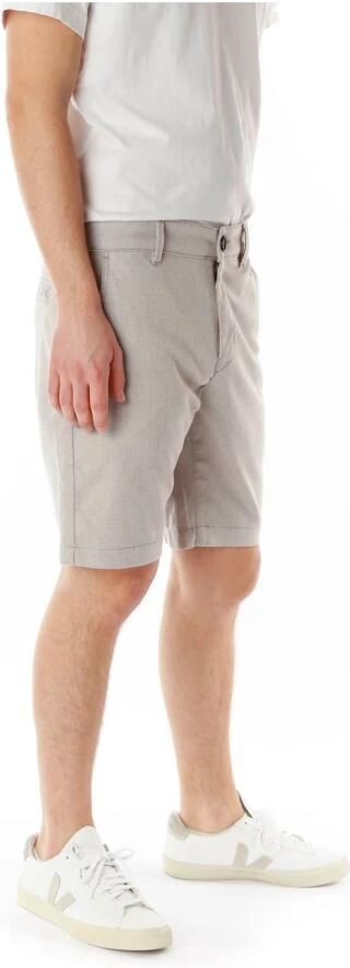 Gabba Slim Fit Shorts met knoopsluiting Gray Heren - Foto 6