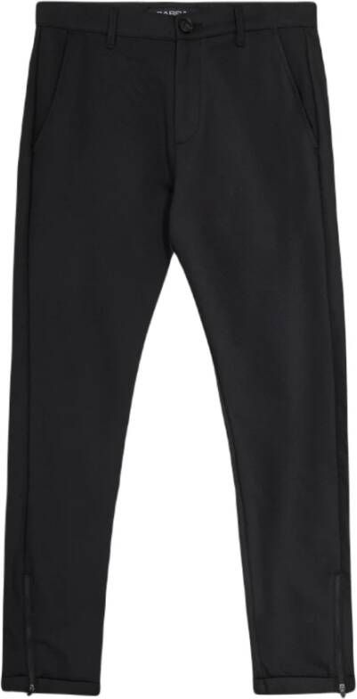Gabba Pisa Tapered Broek met Ritszoom Zwart Heren