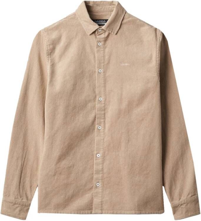 Gabba Stijlvolle Overshirt Beige Heren