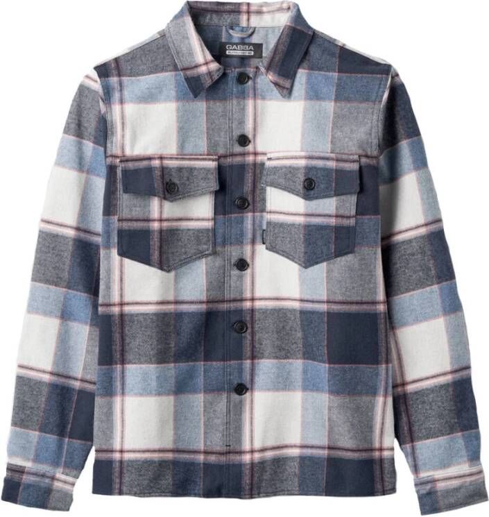 Gabba Stijlvolle Overshirt Blauw Heren