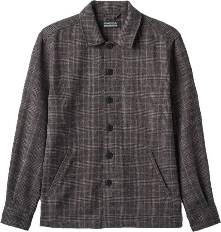 Gabba Stijlvolle Overshirt Grijs Heren