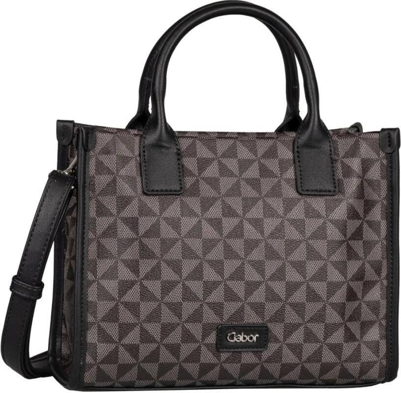 Gabor Shopper Barina met bijzondere grafische all-over print en glad leerlook details - Foto 3