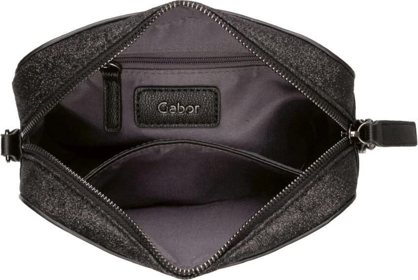 Gabor Schoudertas Noara Van fijn nerf imitatieleer met fijne glinsterende decoratieve randen