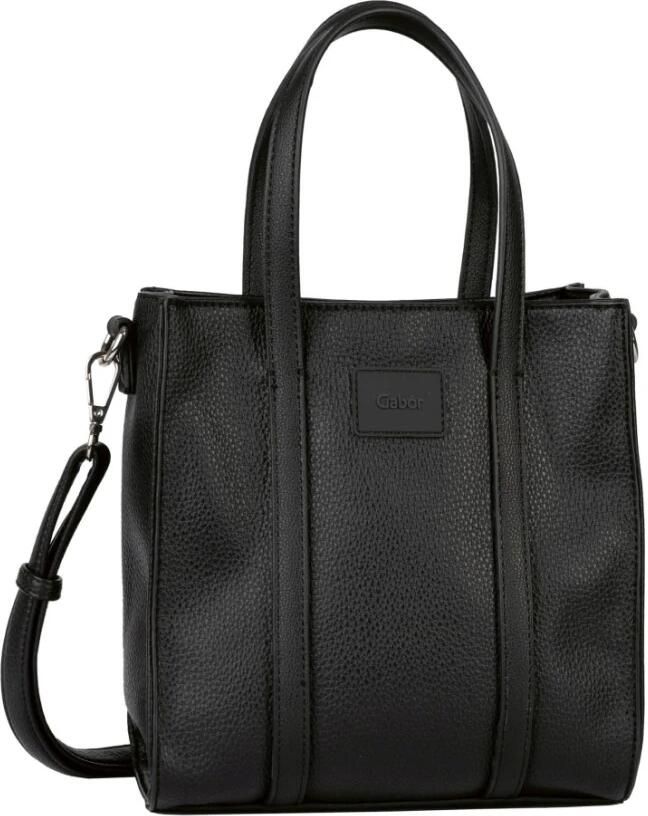 Gabor Shopper Elfie uit fijn nerf glad kunstleer en met een logo rubber patch - Foto 3