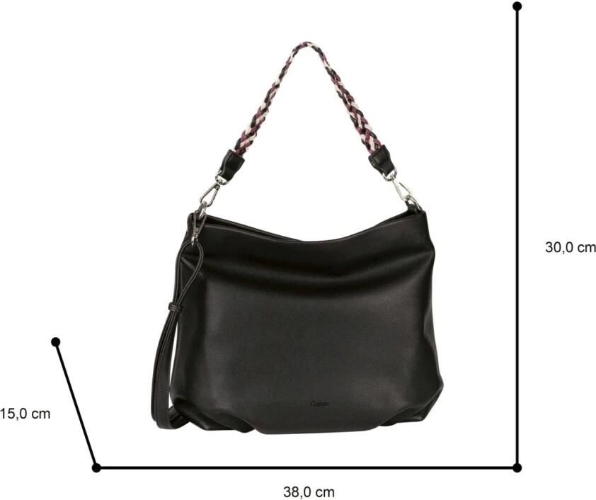 Gabor Zwarte handtas voor vrouwen Black Dames