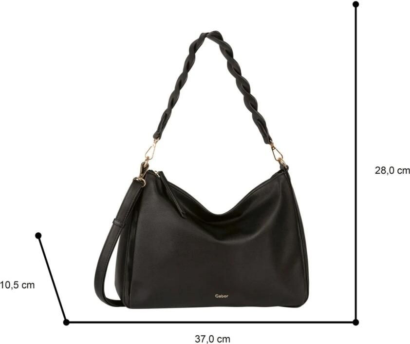 Gabor Zwarte handtas voor vrouwen Black Dames