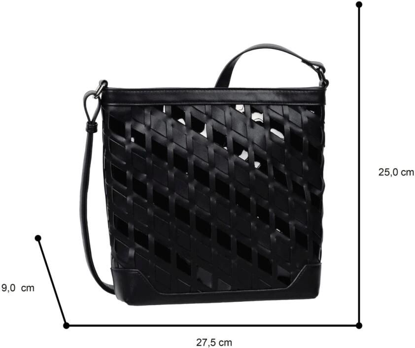 Gabor Zwarte Lilien Crossbody Tas Black Dames