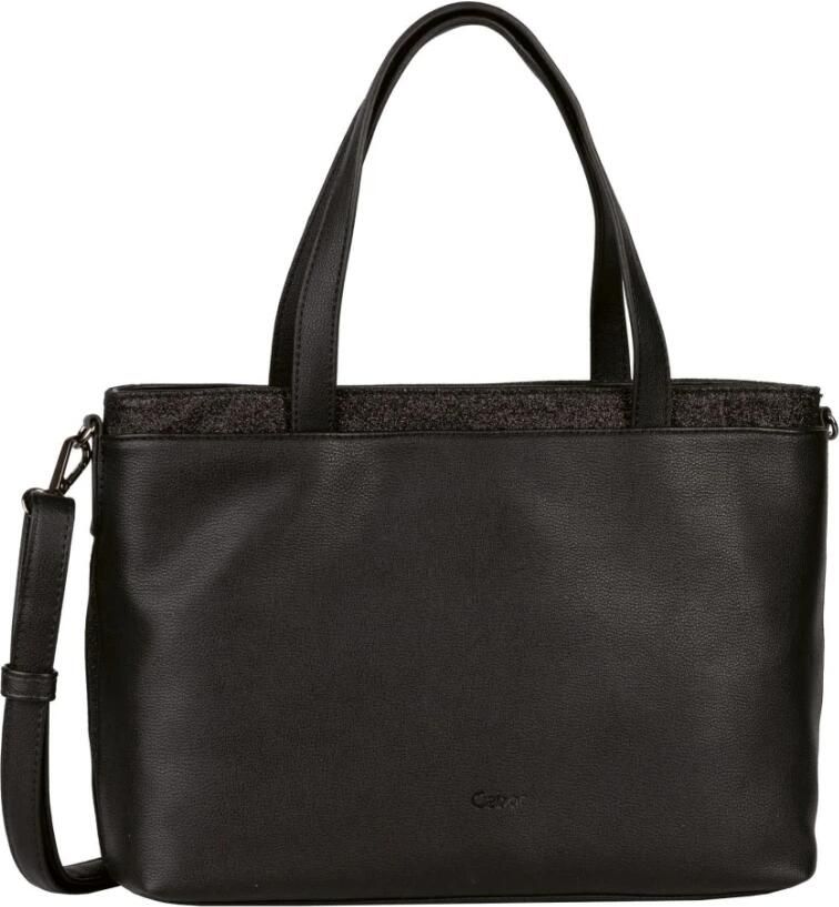 Gabor Shopper Noara van fijn nerf imitatieleer met fijne glinsterende decoratieve randen - Foto 3