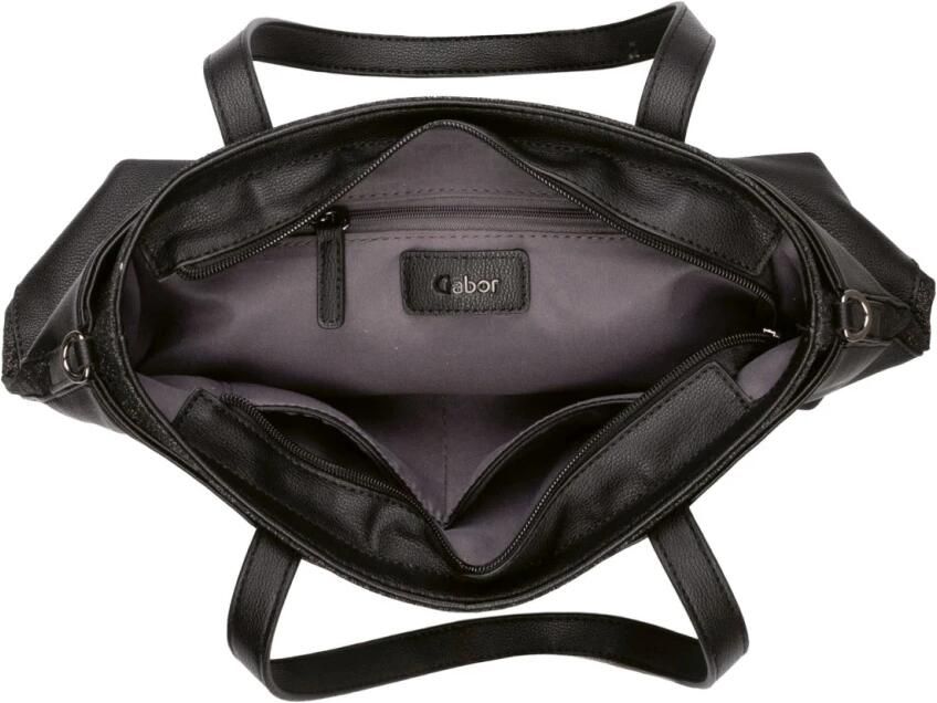 Gabor Shopper Noara van fijn nerf imitatieleer met fijne glinsterende decoratieve randen - Foto 2