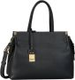 Gabor Shopper Gela genarbde imitatieleer met decoratieve metalen hoeken hoogwaardig logo - Thumbnail 1