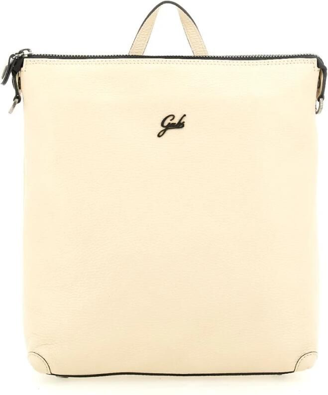 Gabs Elegante Leren Rugzak met Ritssluiting Beige Dames - Foto 3