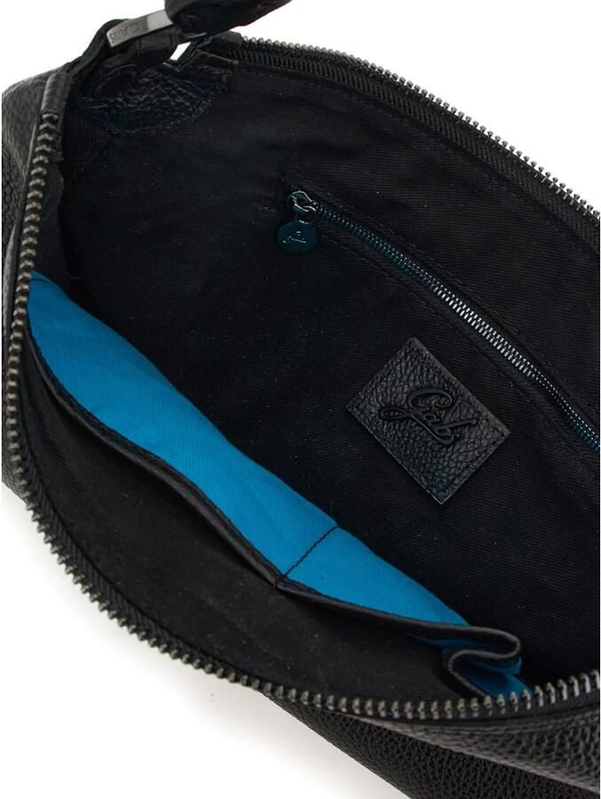 Gabs Leren schoudertas met ritssluiting Black Dames