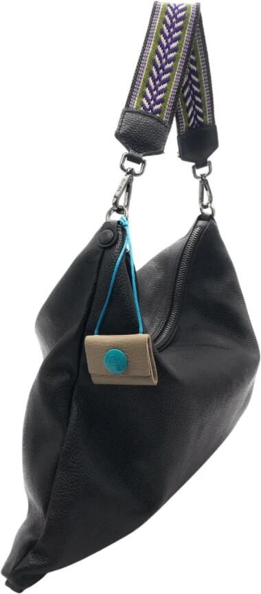 Gabs Leren schoudertas met ritssluiting Black Dames - Foto 2