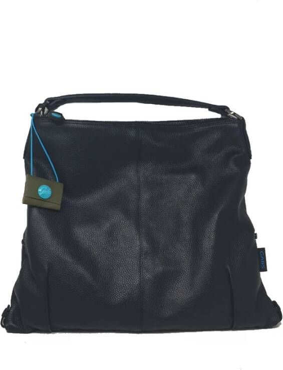Gabs Multicolor Leren Schoudertas met Ritssluiting Zwart Dames