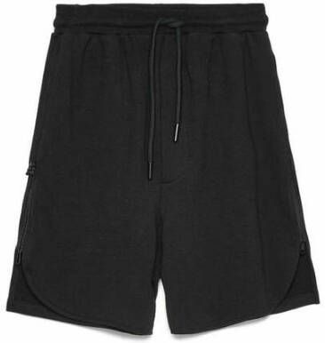 Gaëlle Paris Heren Zijrits Sweat Bermuda Shorts Black Heren