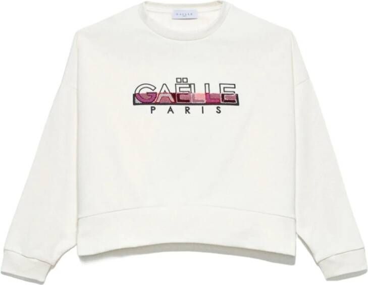 Gaëlle Paris Casual en Modieuze Gaelle Dames Sweatshirt White Dames