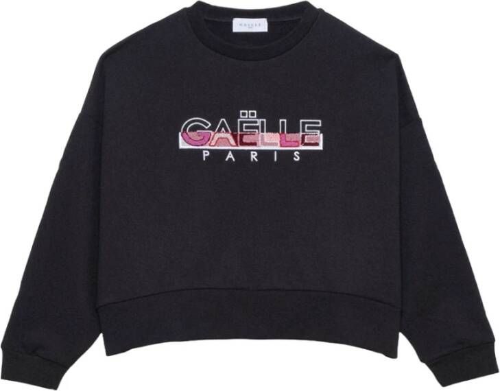 Gaëlle Paris Casual en Modieuze Gaelle Dames Sweatshirt Zwart Dames